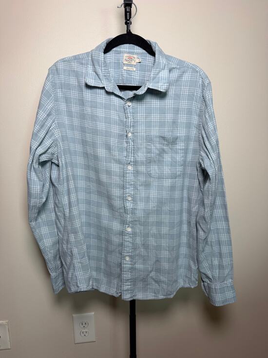Faherty Other - Faherty Long Sleeve Organic Cotton Flannel Size Large